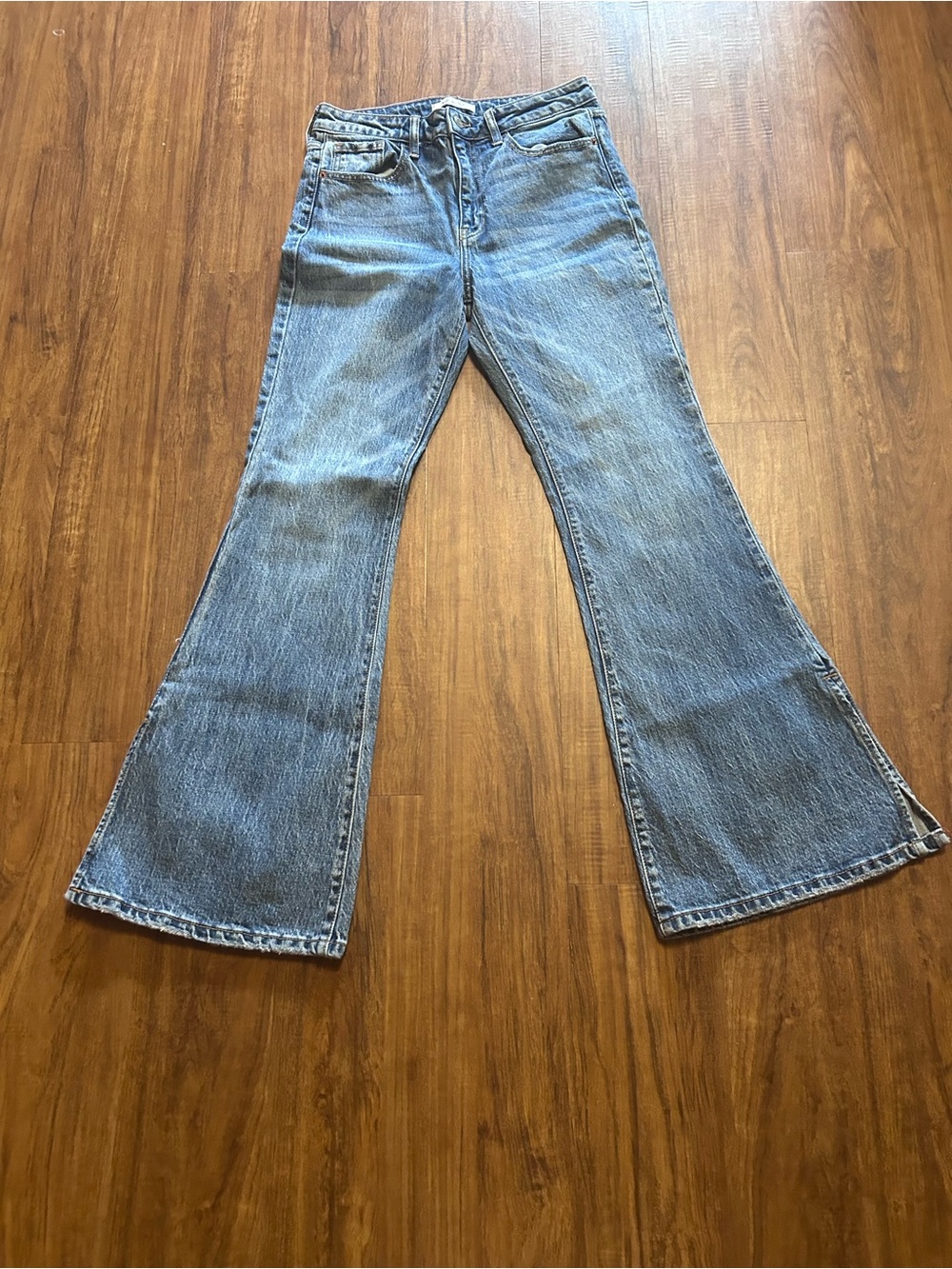 High-Rise Light Blue Flare Jeans